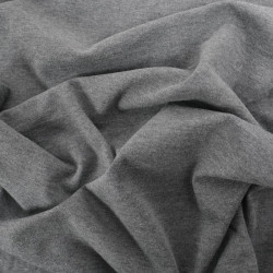 Tissu Jersey Interlock Premium Gris Foncé Chiné - Maison Klem