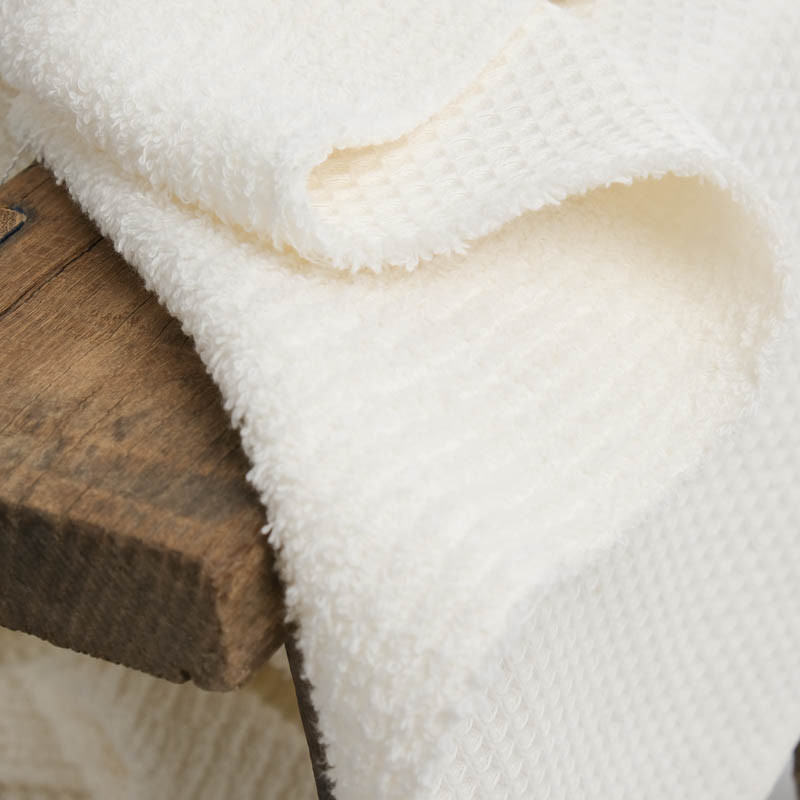 Nid d'Abeille Envers Eponge Ecru - Maison Klem Nid d'Abeille Envers Eponge Ecru - Maison Klem