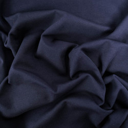 Tissu Jersey Interlock Premium Bleu Marine - Maison Klem