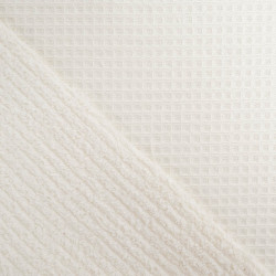 Waffle Fabric Terry Backing Ecru - Maison Klem