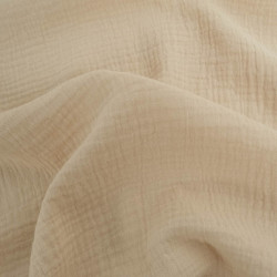 Double Gaze Unie 135CM Sable - Thaïs - Maison Klem