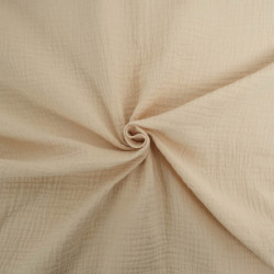 Double Gaze Unie 135CM Sable - Thaïs - Maison Klem