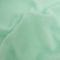 Double Gaze Unie 135CM Menthe - Thaïs - Maison Klem