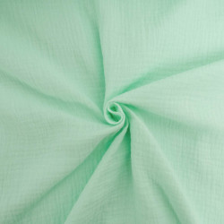 Double Gaze Unie 135CM Menthe - Maison Klem