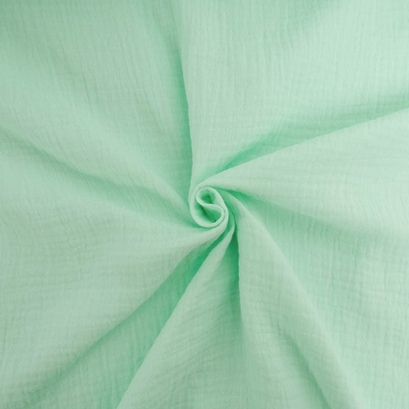 Double Gaze Unie 135CM Menthe - Maison Klem