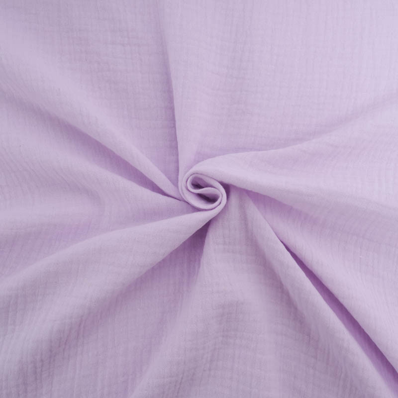 Double Gaze Unie 135CM Lilas - Maison Klem