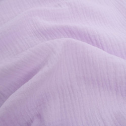 Double Gaze Unie 135CM Lilas - Thaïs - Maison Klem