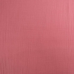 Double Gaze Unie 135CM Vieux Rose - Thaïs - Maison Klem