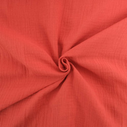 Double Gaze Unie 135CM Terre de Sienne - Thaïs - Maison Klem