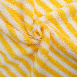 Eponge Bicolore Fines Rayures Jaune et Ecru - Maison Klem