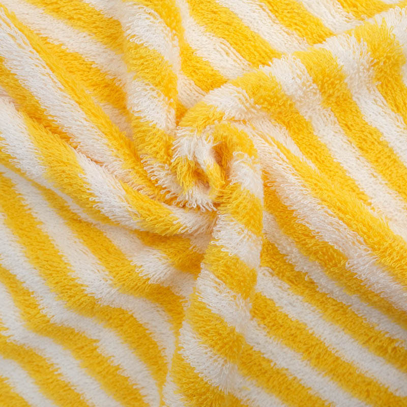 Eponge Bicolore Fines Rayures Jaune et Ecru - Maison Klem