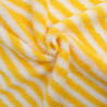 Eponge Bicolore Fines Rayures Jaune et Ecru - Maison Klem