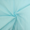 Double Gaze Unie 135CM Bleu Aqua - Thaïs - Maison Klem