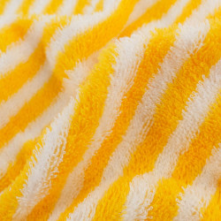 Eponge Bicolore Fines Rayures Jaune et Ecru - Maison Klem