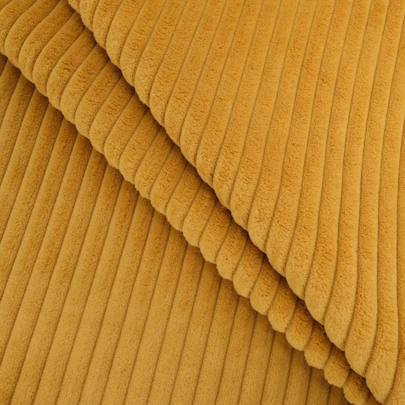 Velours Grosses Côtes Doux Moutarde - Zoélia - Maison Klem