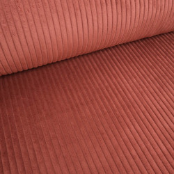 Velours Grosses Côtes Doux Marsala - Zoélia - Maison Klem