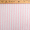 Two-Tone Pink and Ecru Fine Stripe Terry Fabric- Maison Klem