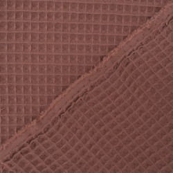 Chestnut Waffle Fabric - Maison Klem