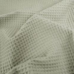 Green De Gris Waffle Fabric - Maison Klem