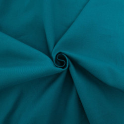 Sergé De Coton Hector - Paon - Maison Klem