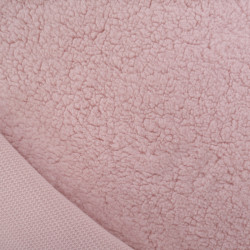 Tissu Sherpa Rose Poudré - Maison Klem