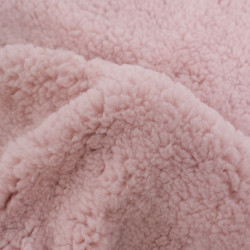 Tissu Sherpa Rose Poudré - Maison Klem