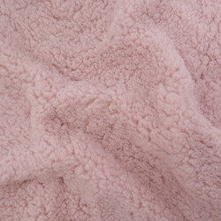Tissu Sherpa Rose Poudré - Maison Klem