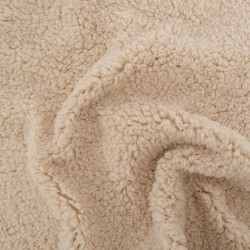 Tissu Sherpa Beige - Maison Klem