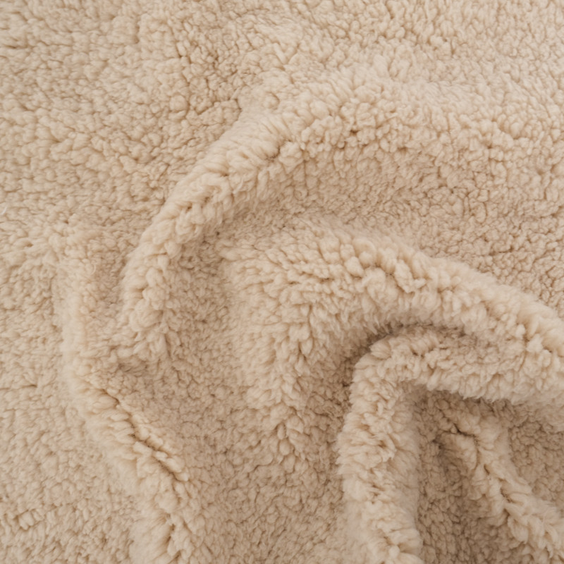 Tissu Sherpa Beige - Maison Klem