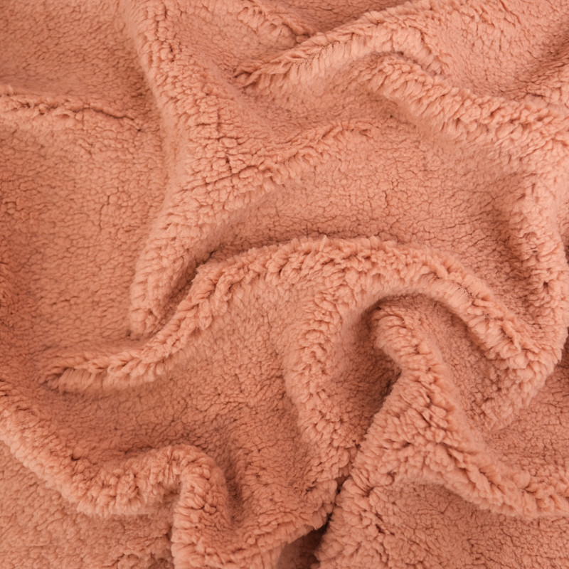 Tissu Sherpa Marsala - Maison Klem