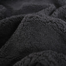 Tissu Sherpa Noir - Maison Klem