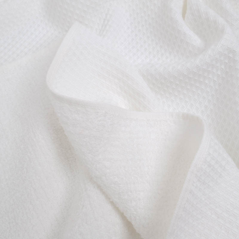 Nid D'Abeille Envers Eponge Bambou Blanc - Maison Klem