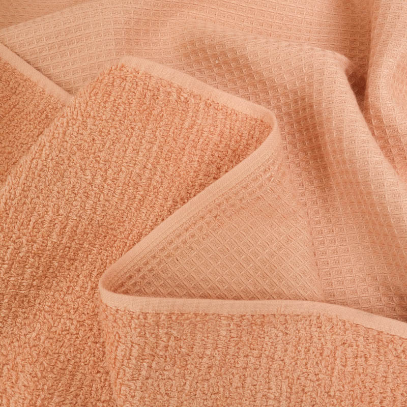 Nid D'Abeille Envers Eponge Bambou Abricot - Maison Klem