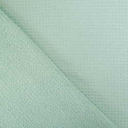 Nid D'Abeille Envers Eponge Bambou Vert Aqua - Maison Klem