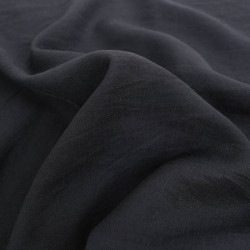 Viscose Texturée Noire - Maison Klem