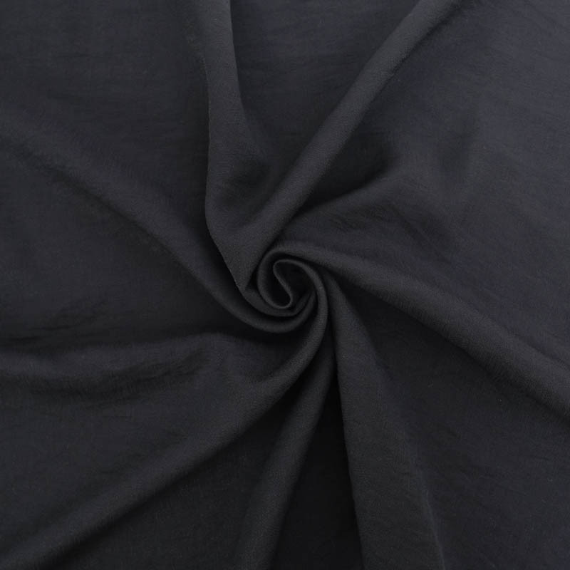 Viscose Texturée Noire - Maison Klem