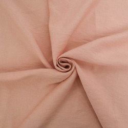 Viscose Texturée Rose Poudré - Maison Klem