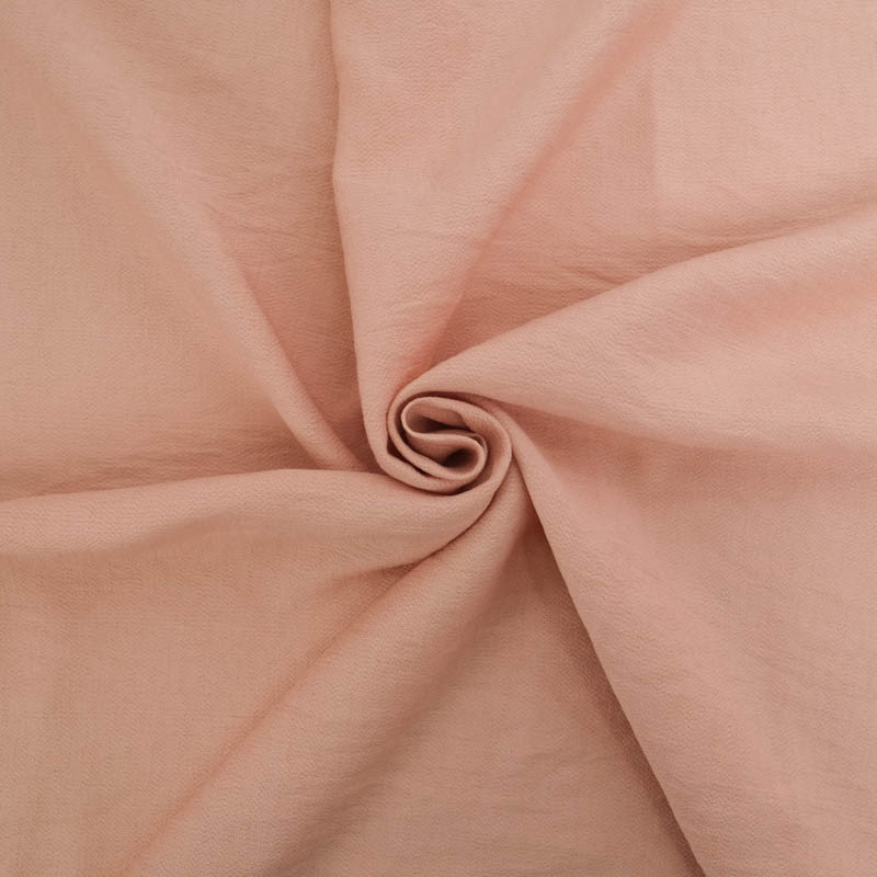 Viscose Texturée Rose Poudré - Maison Klem Viscose Texturée Rose Poudré - Maison Klem