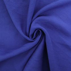 Viscose Texturée Bleu Royal - Maison Klem