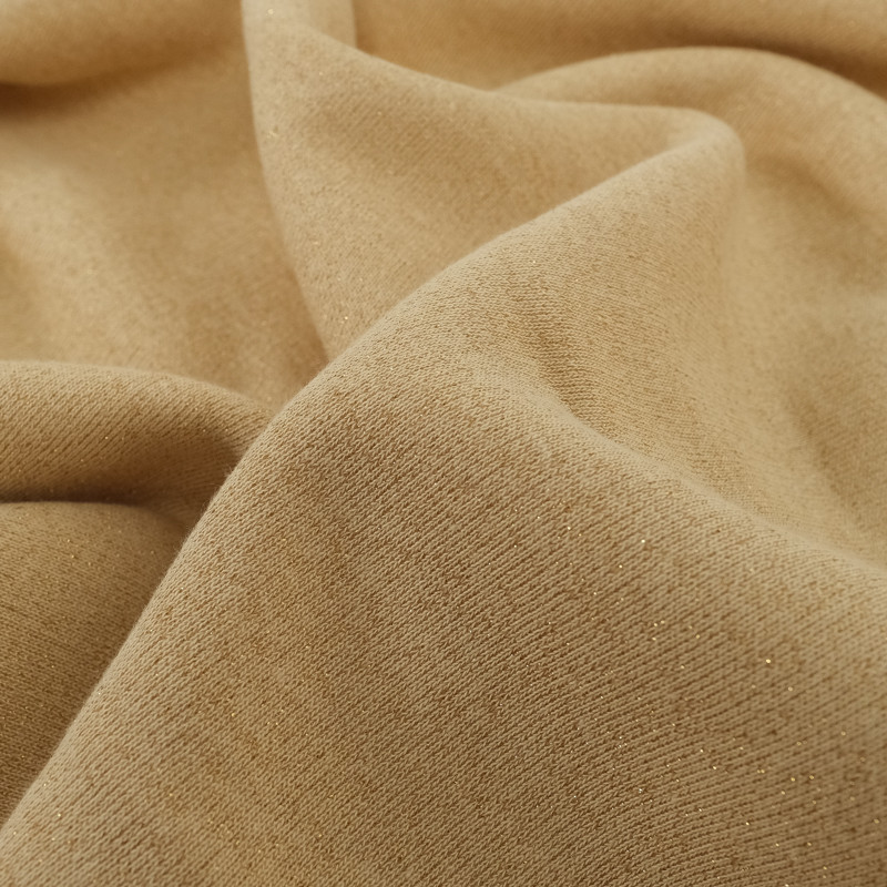 Sweat French Terry Lurex Vanille Or - Maison Klem