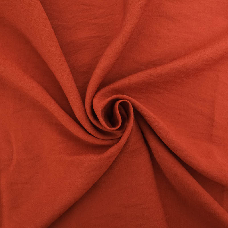 Viscose Texturée Terracotta - Maison Klem