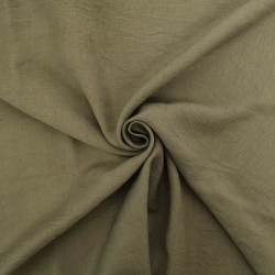 Viscose Texturée Kaki - Maison Klem