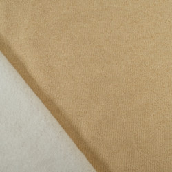 Sweat French Terry Lurex Vanille Or