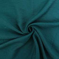 Viscose Texturée Paon - Maison Klem