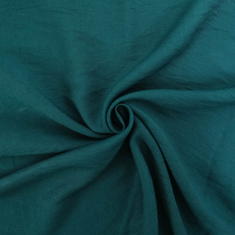 Viscose Texturée Paon - Maison Klem