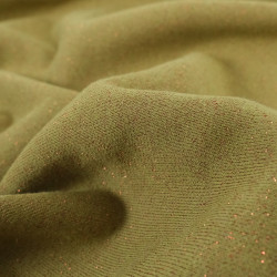 Sweat French Terry Lurex Vert Jungle Cuivre - Maison Klem