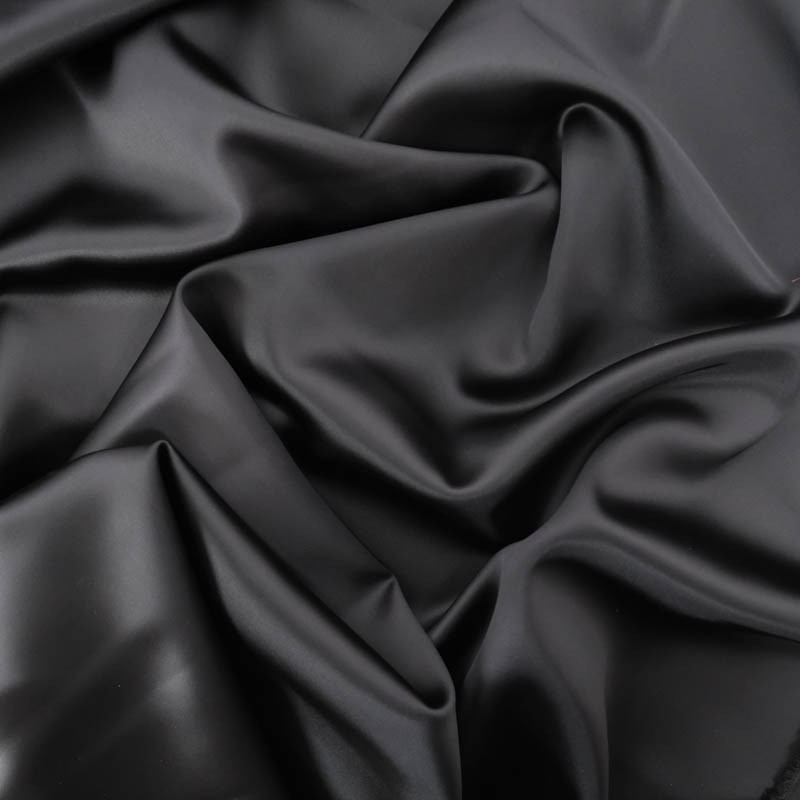 Satin Stretch Eva - Noir - Maison klem Satin Stretch Eva - Noir - Maison klem