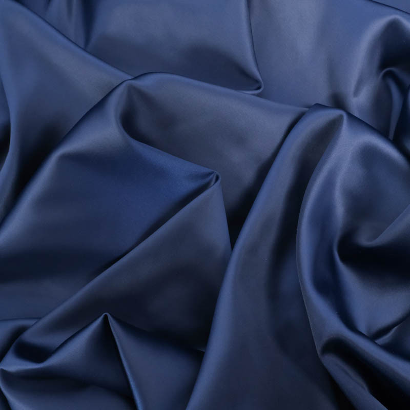 Satin Stretch Eva - Bleu Marine - Maison Klem Satin Stretch Eva - Bleu Marine - Maison Klem
