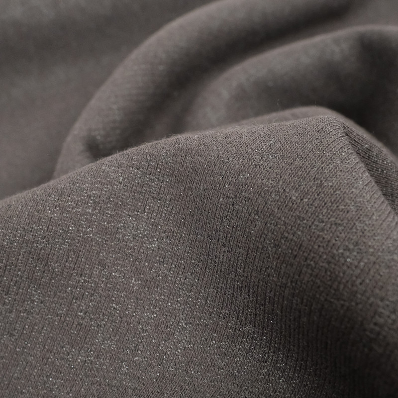 Sweat French Terry Lurex  Noir Ton Sur Ton - Maison Klem