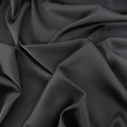 Satin Stretch Léger Léa - Noir - Maison Klem